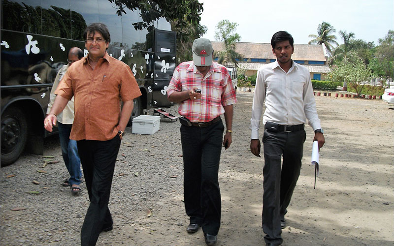 Kurushetra Assistant Director Ramesh Chudhary, Ramesh Choudhary with Mahesh Manjarekar